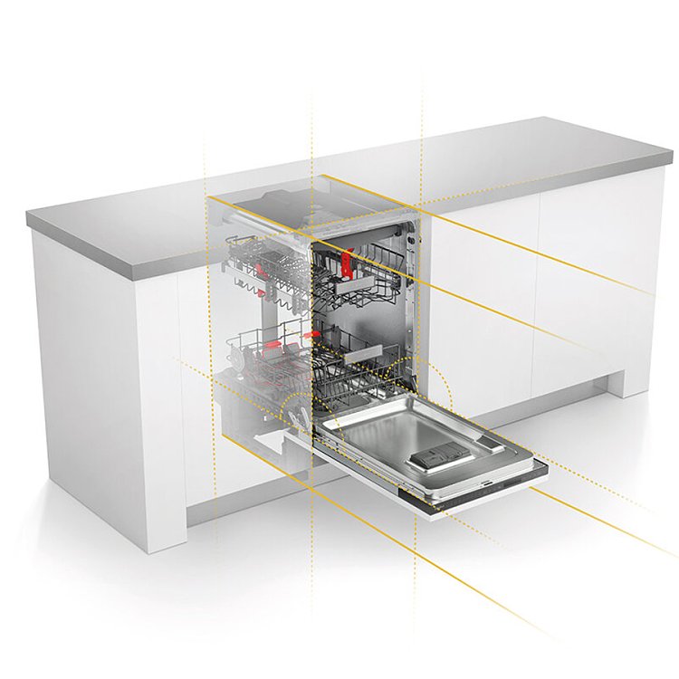 WHIRLPOOL WSIC 3M27 C Εντοιχιζόμενο Πλυντήριο Πιάτων 45cm