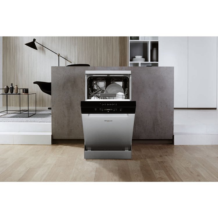 Whirlpool WSFC 3M17 X Πλυντήριο Πιάτων Inox 45cm