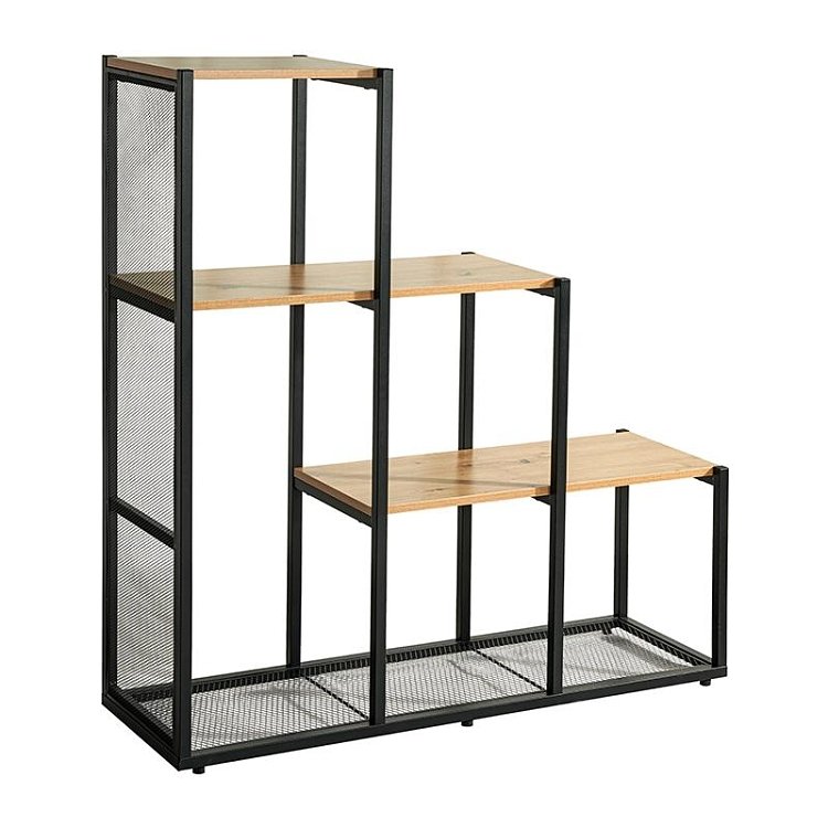 ΒΙΒΛΙΟΘΗΚΗ-ΡΑΦΙΕΡΑ ΜΕΤΑΛΛΙΚΗ Fylliana Edge 2276 SONOMA-ARTISAN ΧΡΩΜΑ 106x33x112εκ 0033-223-002