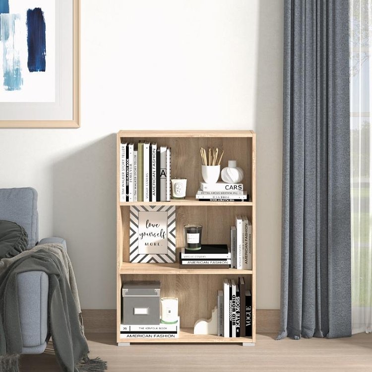 ΒΙΒΛΙΟΘΗΚΗ TOMAR 3 SONOMA 70x24,5x107,5εκ 11011476