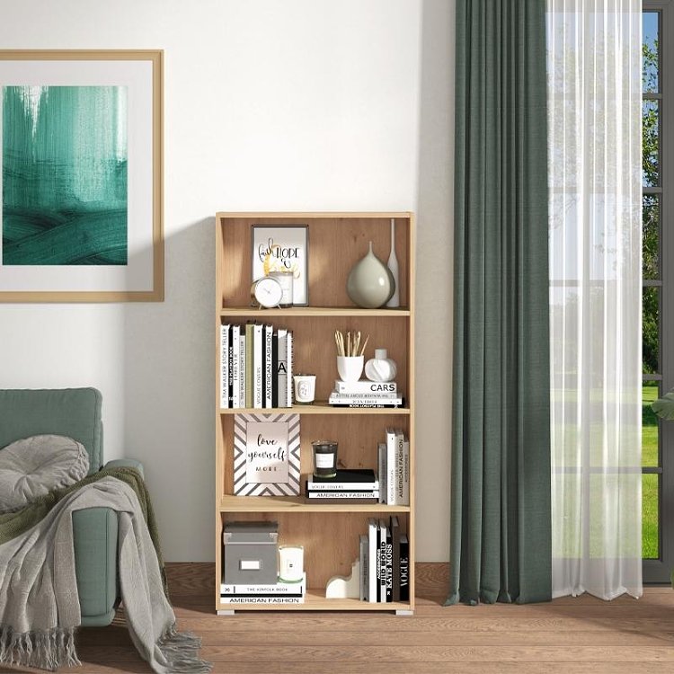ΒΙΒΛΙΟΘΗΚΗ TOMAR 4 ARTISAN OAK 70x24,5x142εκ 11011477