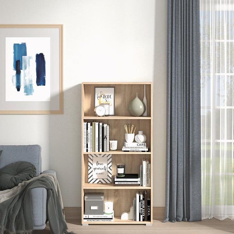 ΒΙΒΛΙΟΘΗΚΗ TOMAR 4 SONOMA 70x24,5x142εκ 11011478