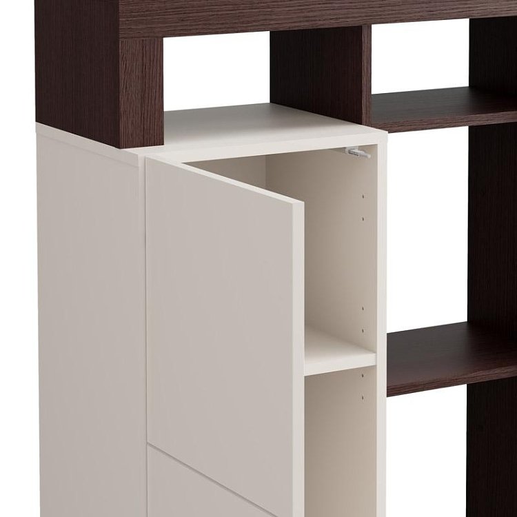 ΒΙΤΡΙΝΑ ARGYLL 1K1V OP 138 CASHMERE ΜΕ DARK TAILOR OAK ΧΡΩΜΑ 77x35x138εκ 11015799