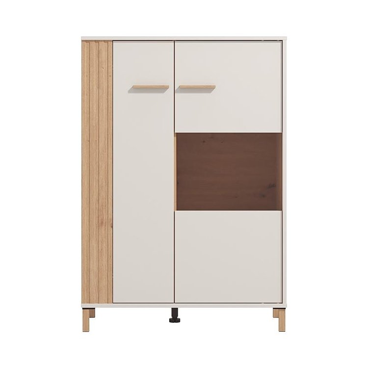 ΒΙΤΡΙΝΑ BELFORT 2K VS1 CASHMERE-ARTISAN OAK 85x40x122εκ o.r.s 11013024