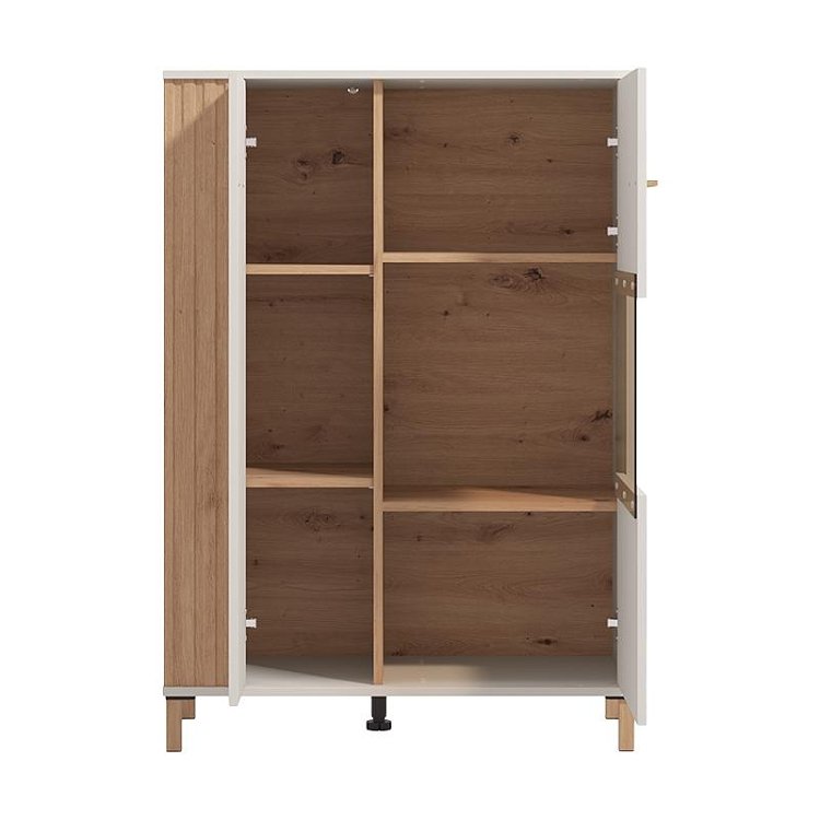 ΒΙΤΡΙΝΑ BELFORT 2K VS1 CASHMERE-ARTISAN OAK 85x40x122εκ o.r.s 11013024
