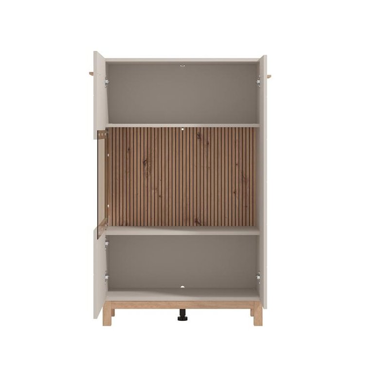 ΒΙΤΡΙΝΑ ESSEX 2K VS1 127 CASHMERE/ARTISAN OAK 77x35x128εκ 11014479