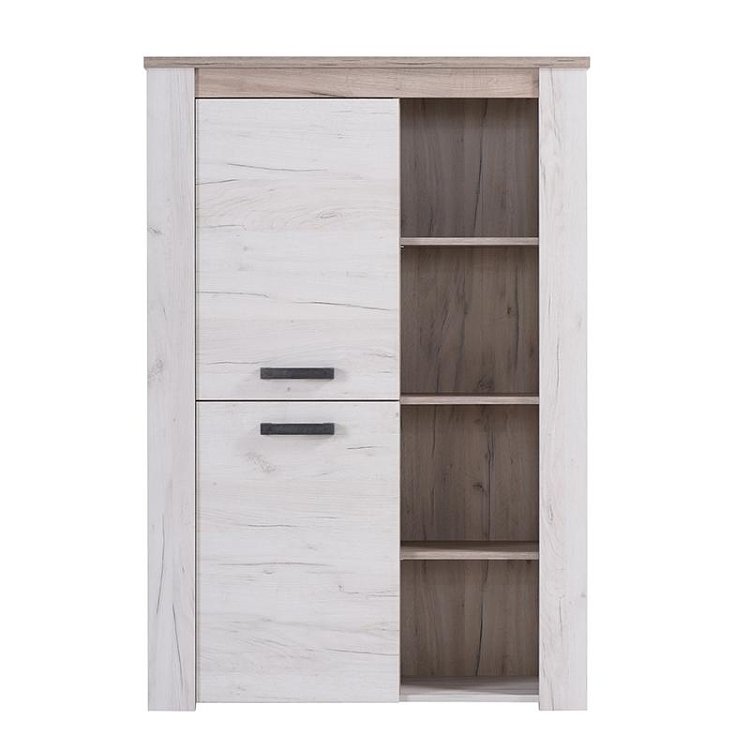 ΒΙΤΡΙΝΑ Kent POP Ν GREY OAK-WHITE OAK 99x36x146εκ knt 11008836