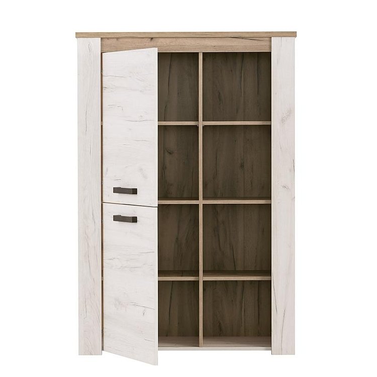 ΒΙΤΡΙΝΑ Kent POP Ν GREY OAK-WHITE OAK 99x36x146εκ knt 11008836