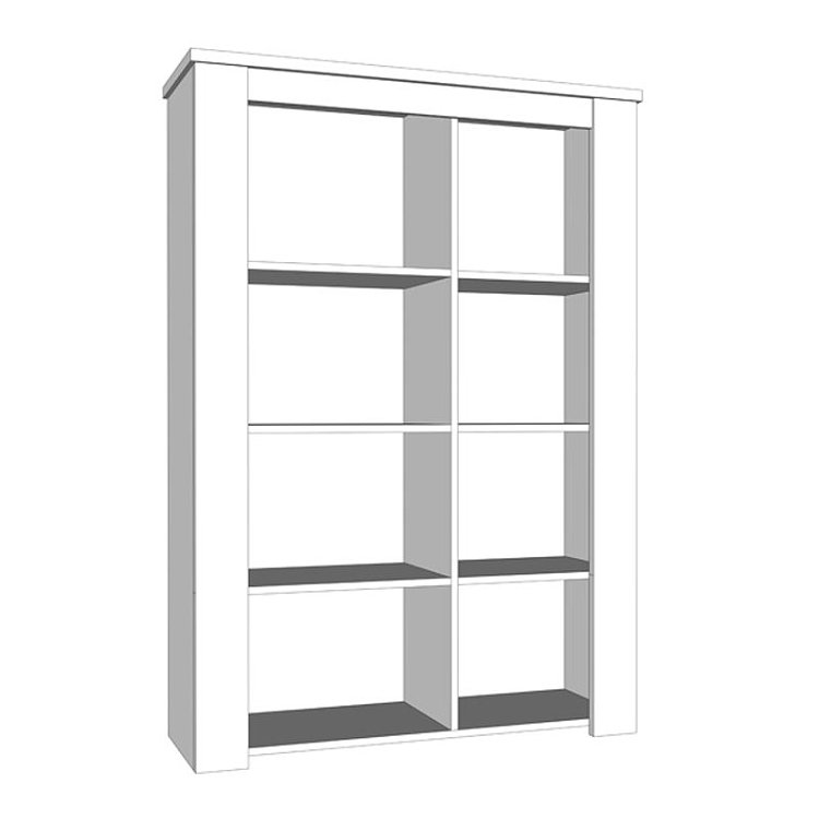 ΒΙΤΡΙΝΑ Kent POP Ν GREY OAK-WHITE OAK 99x36x146εκ knt 11008836