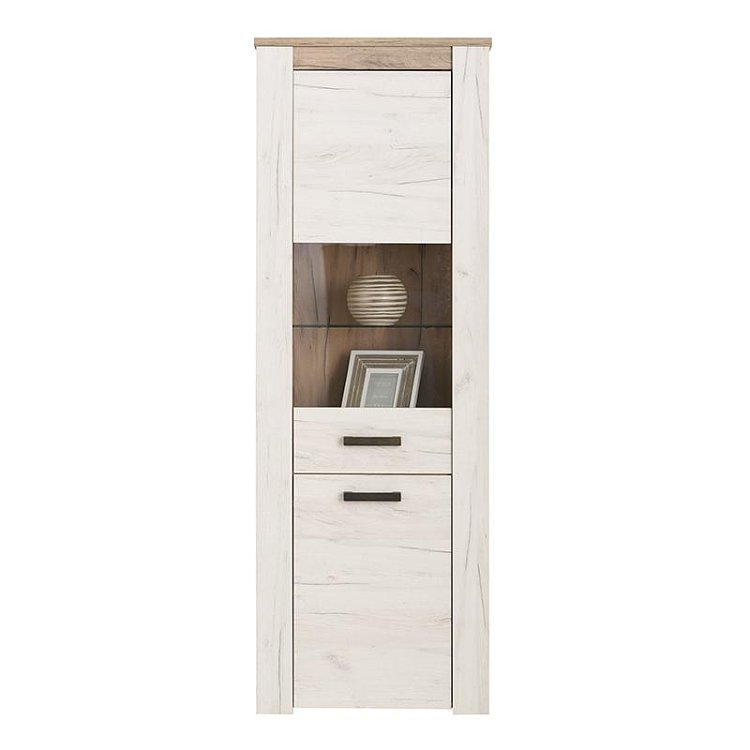 ΒΙΤΡΙΝΑ Kent VS GREY OAK-WHITE OAK 68x36x195εκ knt 11008834