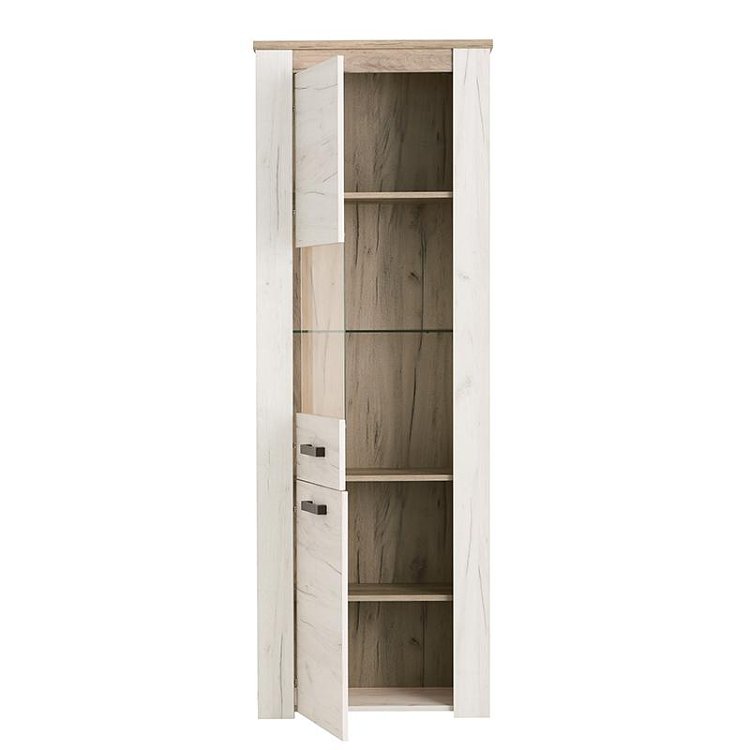 ΒΙΤΡΙΝΑ Kent VS GREY OAK-WHITE OAK 68x36x195εκ knt 11008834