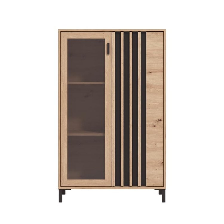 ΒΙΤΡΙΝΑ LAVAL 2K VS1 129 ARTISAN ΟΑΚ/ΜΑΥΡΟ 80x40x129εκ 11014536