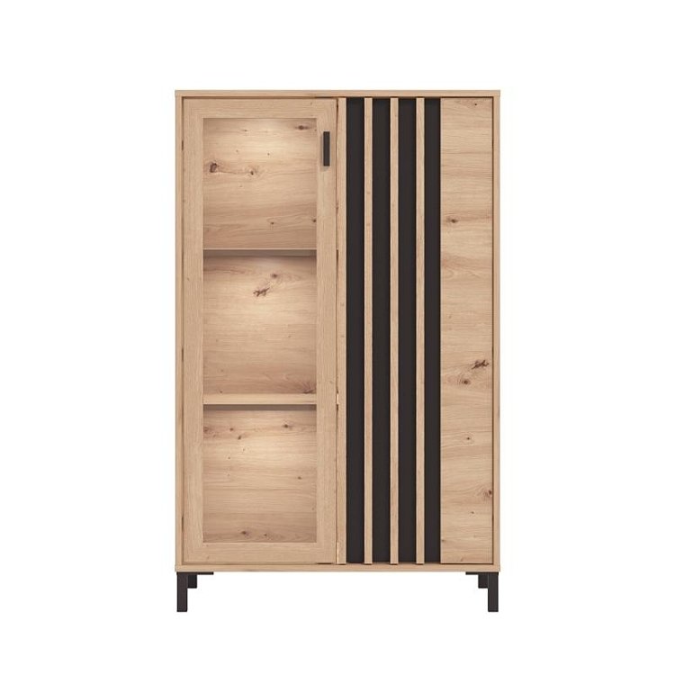ΒΙΤΡΙΝΑ LAVAL 2K VS1 129 ARTISAN ΟΑΚ/ΜΑΥΡΟ 80x40x129εκ 11014536