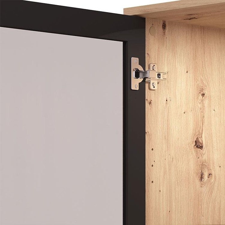ΒΙΤΡΙΝΑ MAYENNE 1K VS1 ARTISAN OAK-ΜΑΥΡΟ MAT 55x40x195εκ 11013357