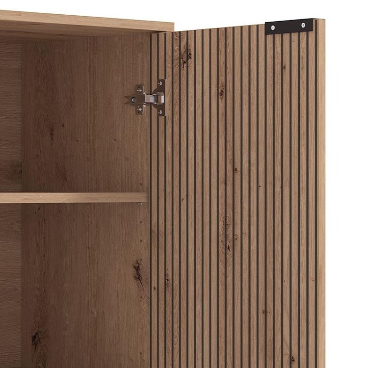 ΒΙΤΡΙΝΑ MAYENNE 2K VS1 ARTISAN OAK-ΜΑΥΡΟ MAT 93x40x137εκ 11013358