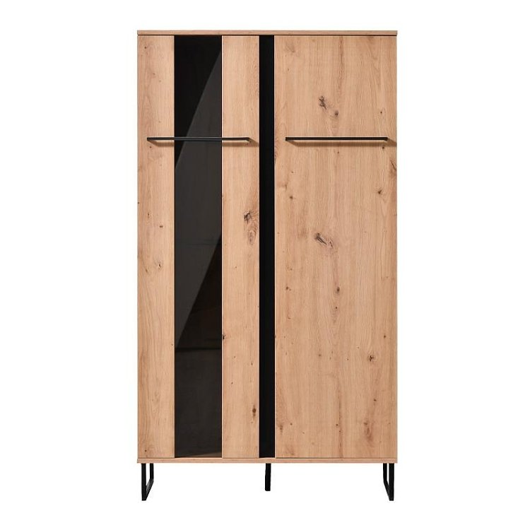 ΒΙΤΡΙΝΑ SARDINIA 2K VS1 ARTISAN OAK / ΜΑΥΡΟ 84.5x35x153.5εκ srd 11008232
