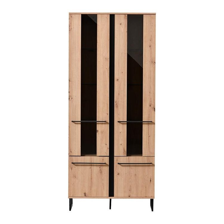 ΒΙΤΡΙΝΑ SARDINIA 2K VS2 ARTISAN OAK / ΜΑΥΡΟ 84.5x35x193.5εκ srd 11008233