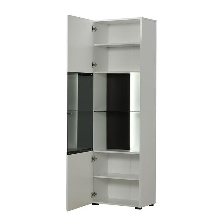 ΒΙΤΡΙΝΑ TRENTINO 1K VS ΛΕΥΚΟ-ΜΑΥΡΟ-ΛΕΥΚΗ ΛΑΚΑ 58x35x190εκ s.p.f 11008848