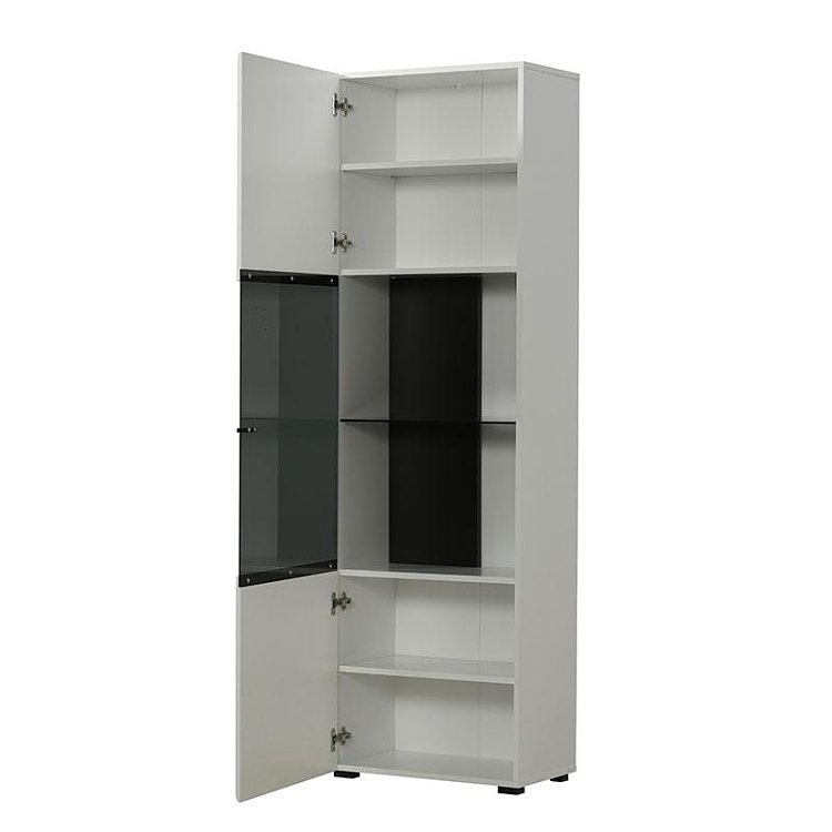 ΒΙΤΡΙΝΑ TRENTINO 1K VS ΛΕΥΚΟ-ΜΑΥΡΟ-ΛΕΥΚΗ ΛΑΚΑ 58x35x190εκ s.p.f 11008848