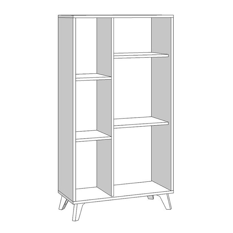 ΒΙΤΡΙΝΑ UMBRIA POP GREY OAK-ΜΑΥΡΟ 67x33x130εκ 11008864