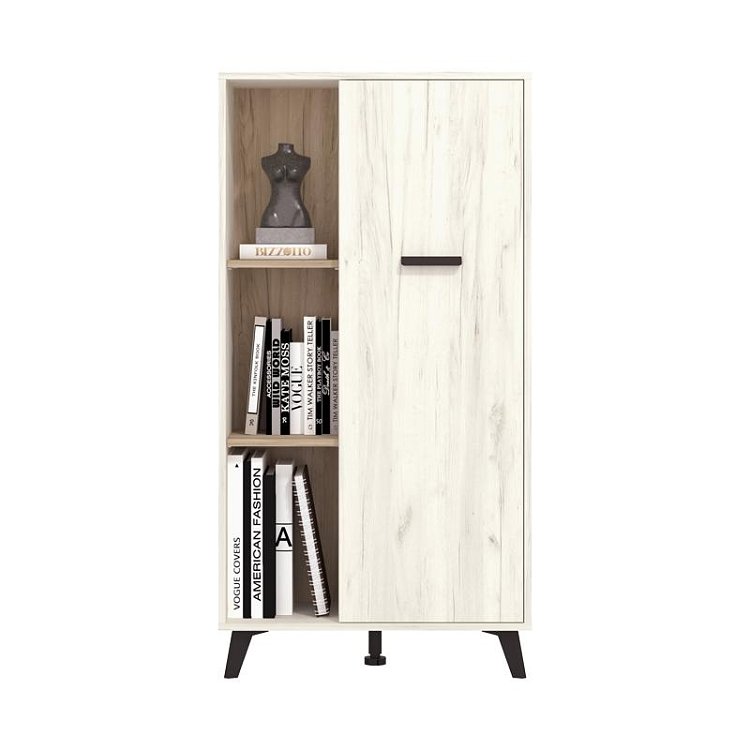 ΒΙΤΡΙΝΑ UMBRIA POP WHITE OAK - GREY OAK 67,5x33x130,5εκ f.l.d 11011881