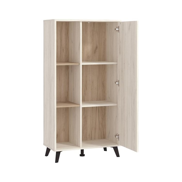 ΒΙΤΡΙΝΑ UMBRIA POP WHITE OAK - GREY OAK 67,5x33x130,5εκ f.l.d 11011881
