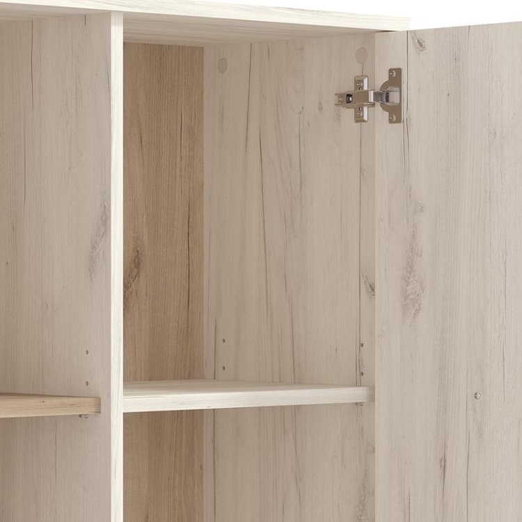 ΒΙΤΡΙΝΑ UMBRIA POP WHITE OAK - GREY OAK 67,5x33x130,5εκ f.l.d 11011881