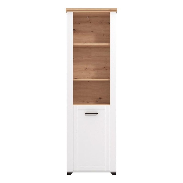 ΒΙΤΡΙΝΑ VALENCIA POP 1K ΛΕΥΚΟ-ARTISAN OAΚ-ΛΕΥΚΟ ΜΑΤ ΧΡΩΜΑ 60.5x41x194.5εκ 11011379