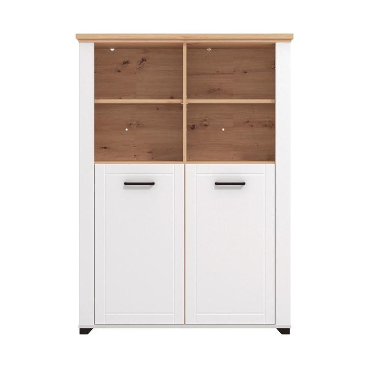 ΒΙΤΡΙΝΑ VALENCIA POP 2K ΛΕΥΚΟ-ARTISAN OAΚ-ΛΕΥΚΟ ΜΑΤ ΧΡΩΜΑ 103.5x41x143εκ 11011381