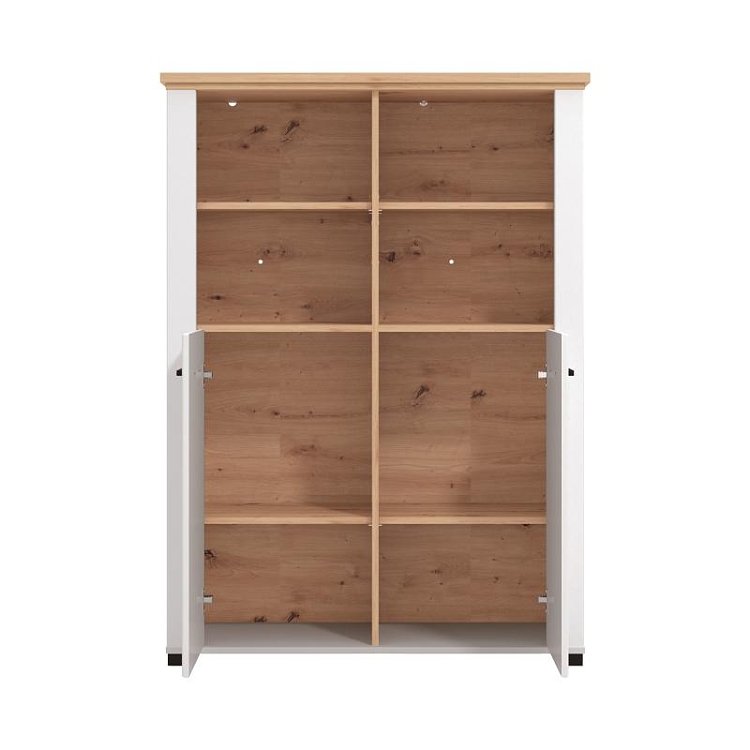 ΒΙΤΡΙΝΑ VALENCIA POP 2K ΛΕΥΚΟ-ARTISAN OAΚ-ΛΕΥΚΟ ΜΑΤ ΧΡΩΜΑ 103.5x41x143εκ 11011381