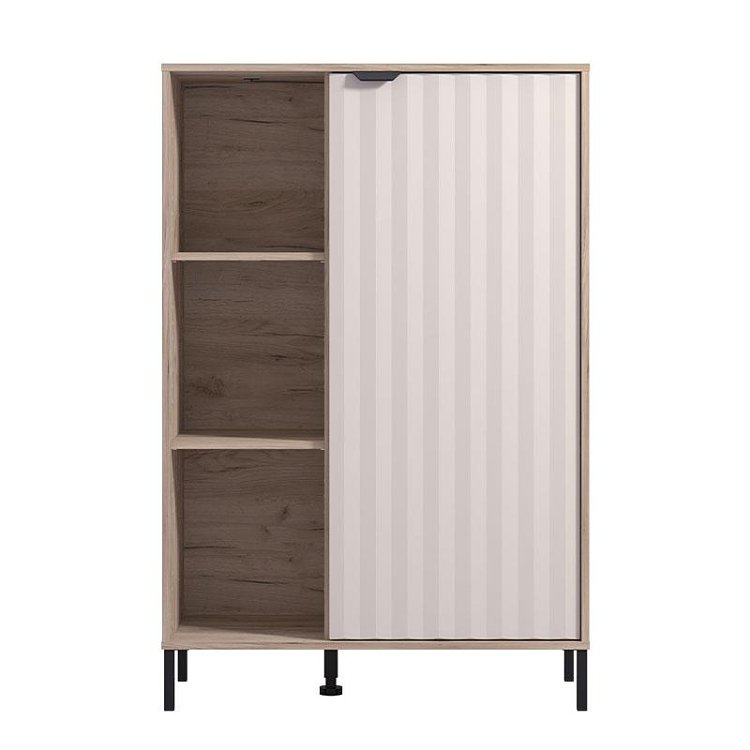 ΒΙΤΡΙΝΑ VANDEA 2K POP CASHMERE-GREY OAK 87x40x131εκ 11013843