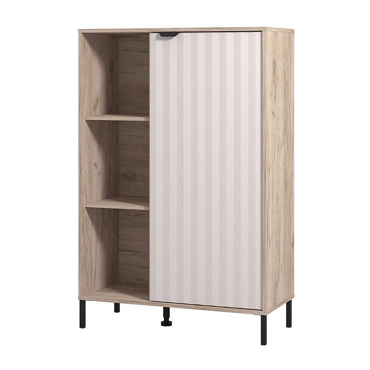 ΒΙΤΡΙΝΑ VANDEA 2K POP CASHMERE-GREY OAK 87x40x131εκ 11013843