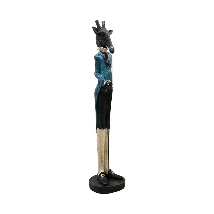 ΔΙΑΚΟΣΜΗΤΙΚΗ ΦΙΓΟΥΡΑ Fylliana "Giraffe" ΜΠΛΕ ΧΡΩΜΑ 27x26x118εκ 374-224-335