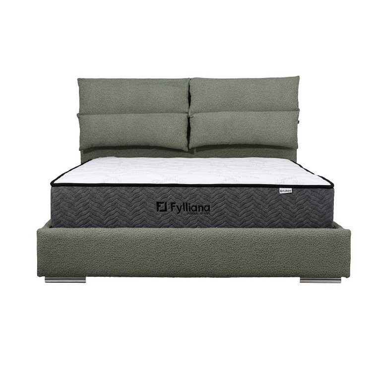 ΔΙΠΛΟ ΚΡΕΒΑΤΙ Fylliana Andros ΛΑΔΙ ΧΡΩΜΑ 175x214x115εκ (160x200) 887-225-019