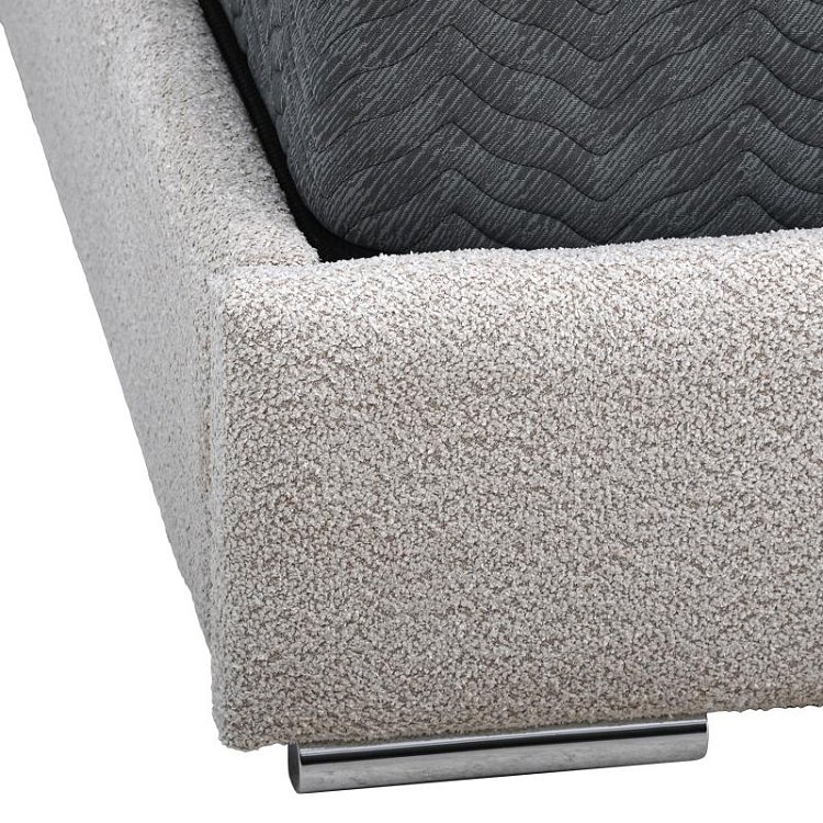 ΔΙΠΛΟ ΚΡΕΒΑΤΙ Fylliana Andros ΜΠΕΖ ΧΡΩΜΑ 175x214x115εκ (160x200) 887-225-018
