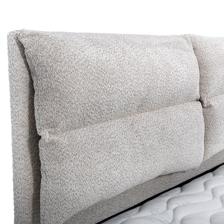ΔΙΠΛΟ ΚΡΕΒΑΤΙ Fylliana Andros ΜΠΕΖ ΧΡΩΜΑ 175x214x115εκ (160x200) 887-225-018