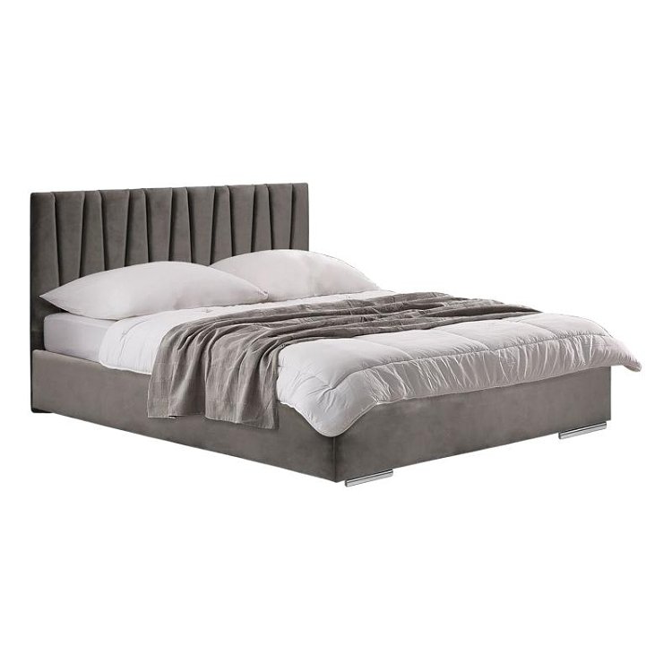 ΔΙΠΛΟ ΚΡΕΒΑΤΙ Fylliana Palermo TAUPE ΧΡΩΜΑ ΥΦΑΣΜΑΤΟΣ 175x214x115εκ (160x200) 887-223-004