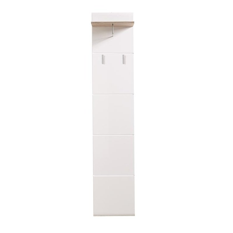 ΕΠΙΠΛΟ ΧΩΛ Beny CIV 390 GREY OAK-ΛΕΥΚΗ ΛΑΚΑ 39x25,5x190εκ 11008557
