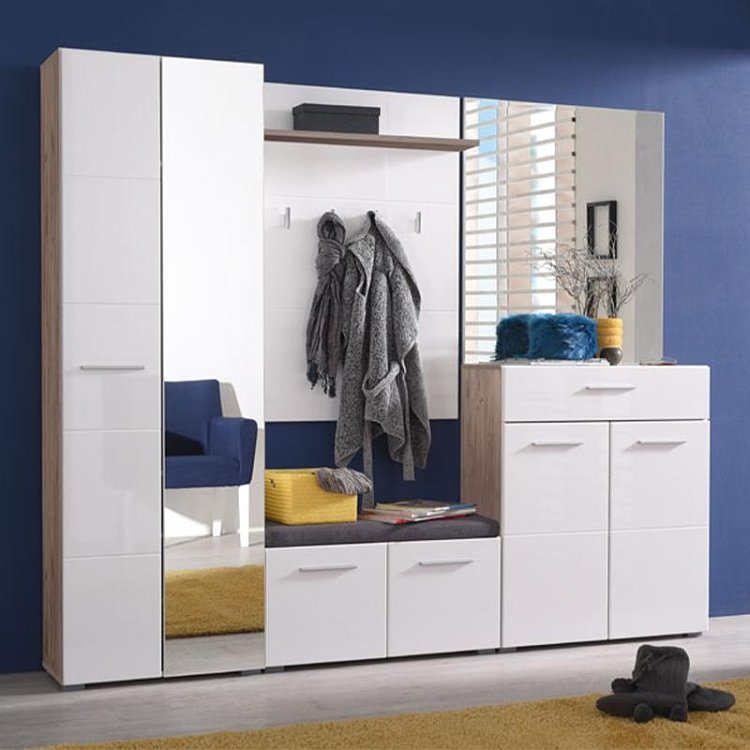 ΕΠΙΠΛΟ ΧΩΛ Beny CIV 760 GREY OAK-ΛΕΥΚΗ ΛΑΚΑ 76x26x114εκ fxtr 11008558
