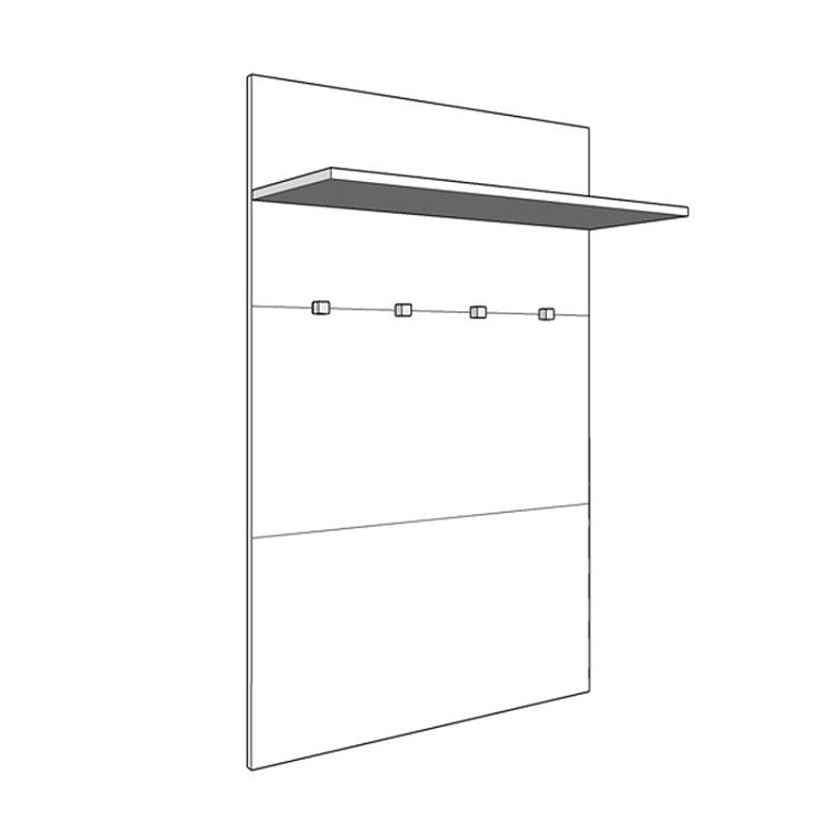 ΕΠΙΠΛΟ ΧΩΛ Beny CIV 760 ΛΕΥΚΟ-ΛΕΥΚΗ ΛΑΚΑ 76x25,5x114εκ 11008563