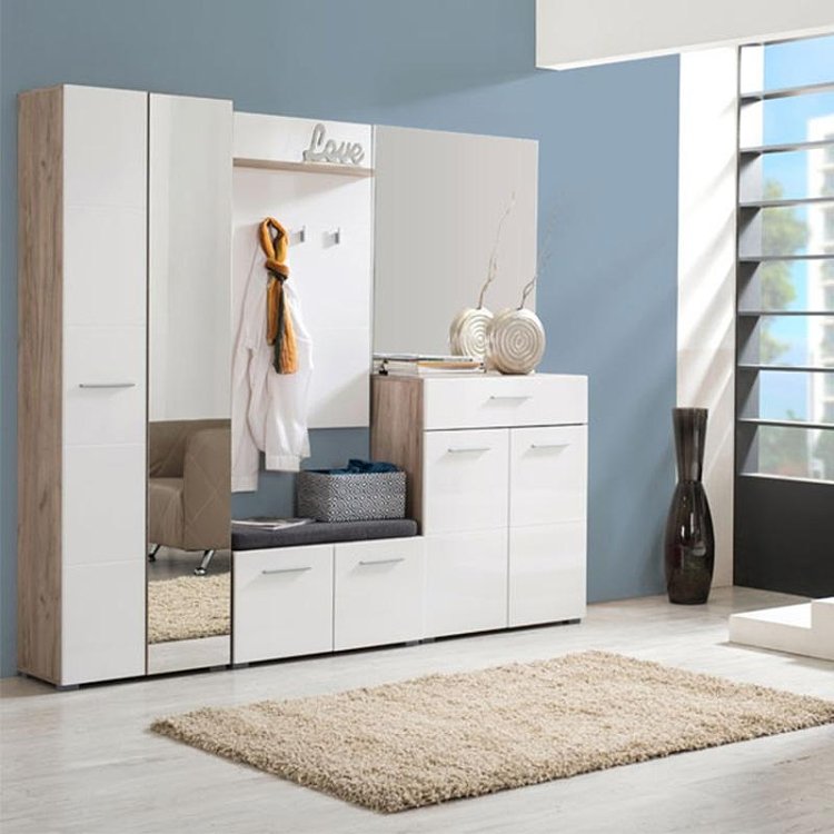 ΕΠΙΠΛΟ ΧΩΛ Beny ΚΟΜ 760 GREY OAK-ΛΕΥΚΗ ΛΑΚΑ 79x35x45εκ 11008559
