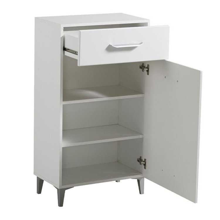 ΕΠΙΠΛΟ ΧΩΛ COMO 1K1F ΛΕΥΚΟ-ΛΕΥΚΗ ΛΑΚΑ 58x35x104,5εκ fxtr 11008572