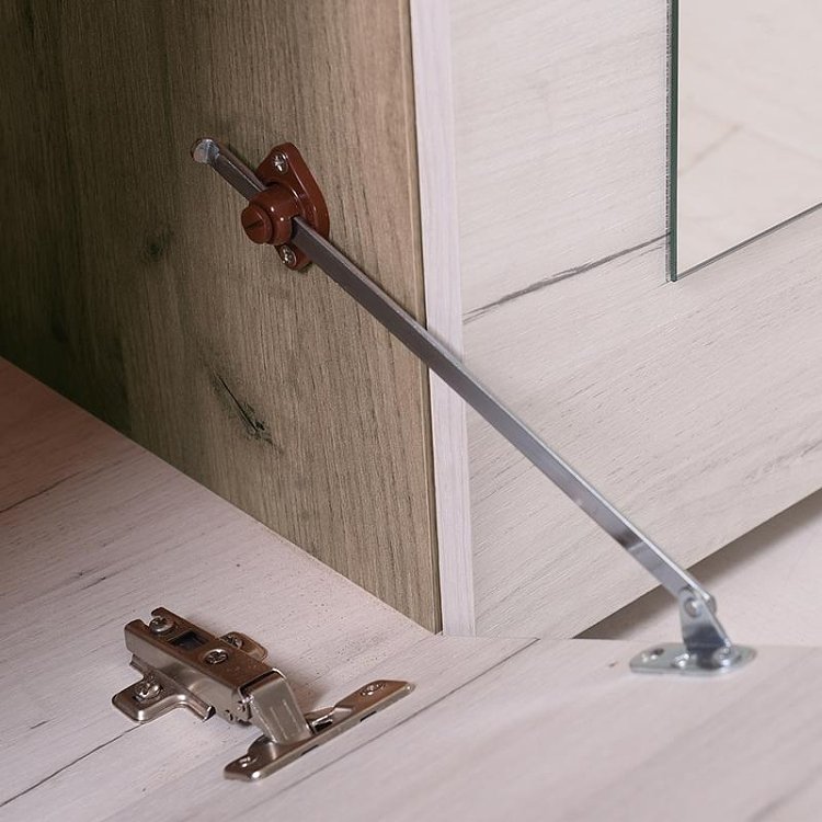 ΕΠΙΠΛΟ ΧΩΛ KENT PS GREY OAK-ΛΕΥΚΟ OAK ΧΡΩΜΑ 114x37x195εκ 11008734