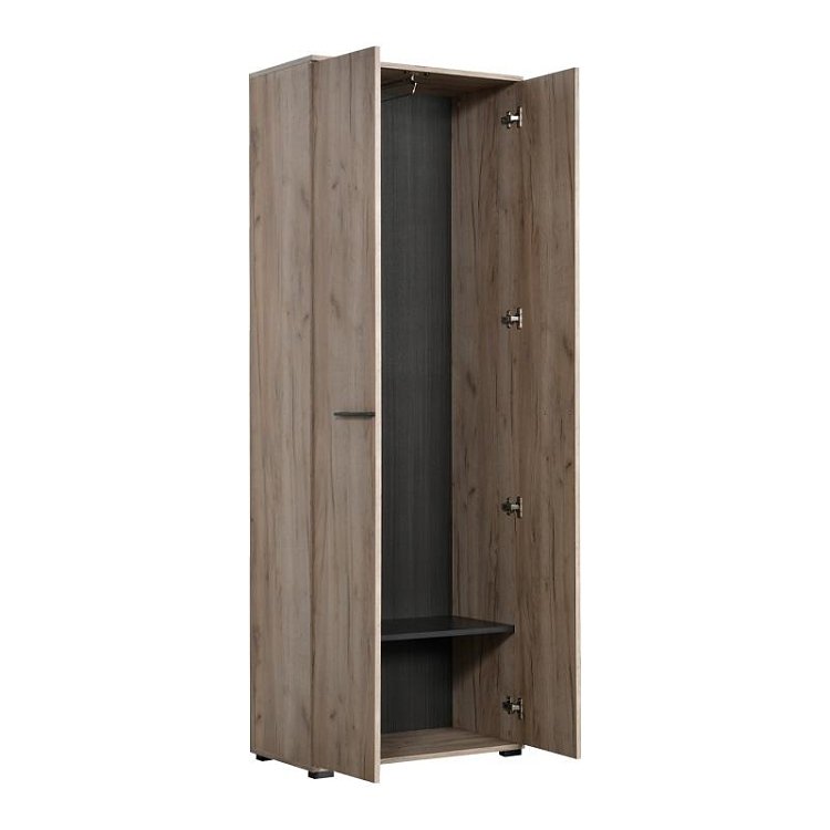 ΕΠΙΠΛΟ ΧΩΛ LORCA GREY OAK / ΜΑΥΡΟ 67x40x195εκ fxtr 11008354