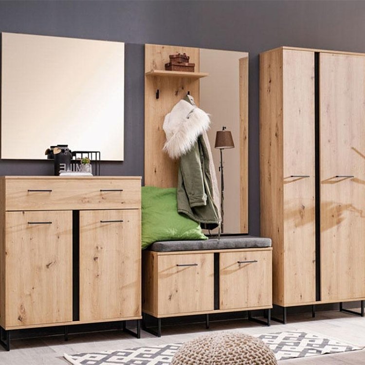 ΕΠΙΠΛΟ ΧΩΛ SARDINIA KOM ARTISAN OAK / ΜΑΥΡΟ 84,5x35x54,5εκ 11008257