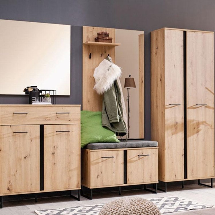 ΕΠΙΠΛΟ ΧΩΛ SARDINIA OG GIV ARTISAN OAK / ΜΑΥΡΟ 79x20x133εκ fxtr 11008258