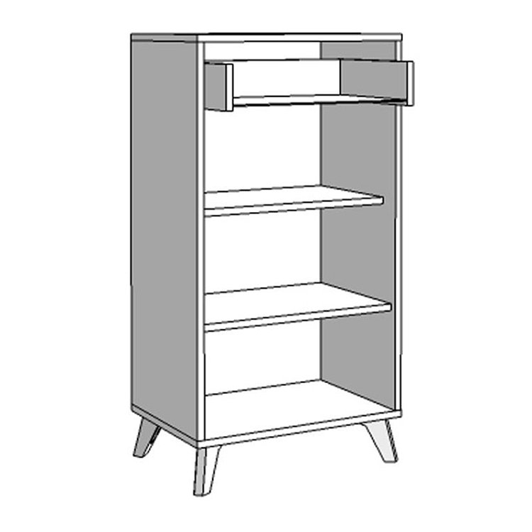 ΕΠΙΠΛΟ ΧΩΛ UMBRIA 1K1F GREY OAK 54x35x101εκ fxtr 11008180