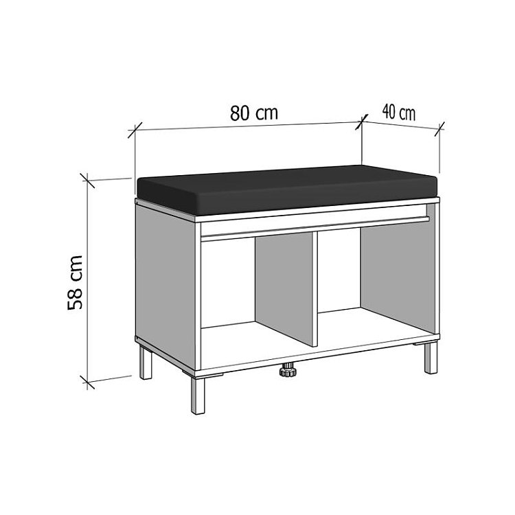 ΕΠΙΠΛΟ ΕΙΣΟΔΟΥ-ΧΩΛ ARRAN KOM CASHMERE ΧΡΩΜΑ 80x40x57εκ 11014465
