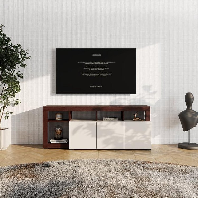 ΕΠΙΠΛΟ ΤΗΛΕΟΡΑΣΗΣ ARGYLL TV 154 3K3V OP CASHMERE ΜΕ DARK TAILOR OAK ΧΡΩΜΑ 154x40x61εκ 11015819