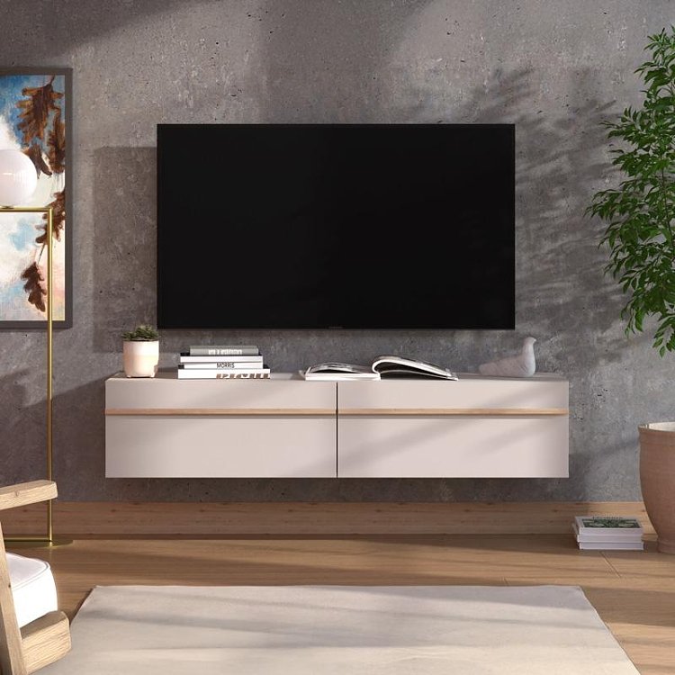 ΕΠΙΠΛΟ ΤΗΛΕΟΡΑΣΗΣ ARLES TV 154 2K2V CASHMERE/ARTISAN OAK ΧΡΩΜΑ 154x42x32εκ 11014461